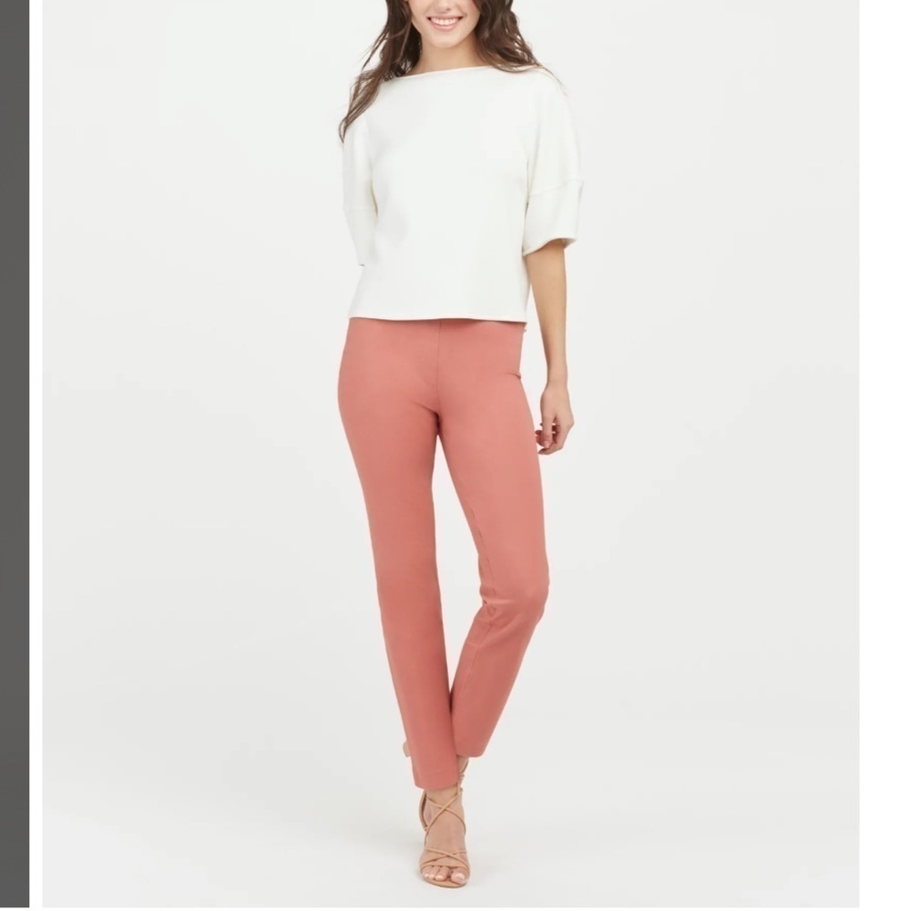 SPANX Seamless Skinny Ponte Pants in Rosewood